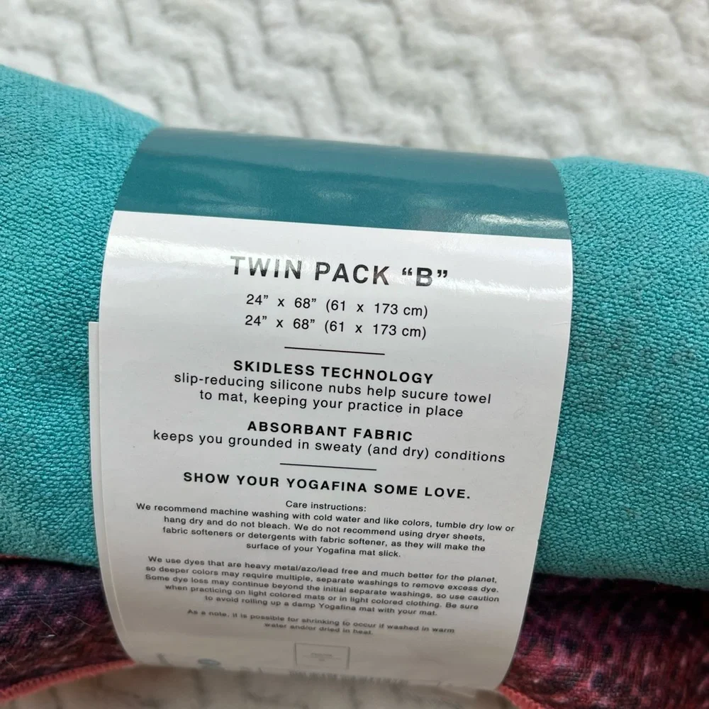 🧘‍♀️NEW-Non slip twin pack yoga mat/towel cover